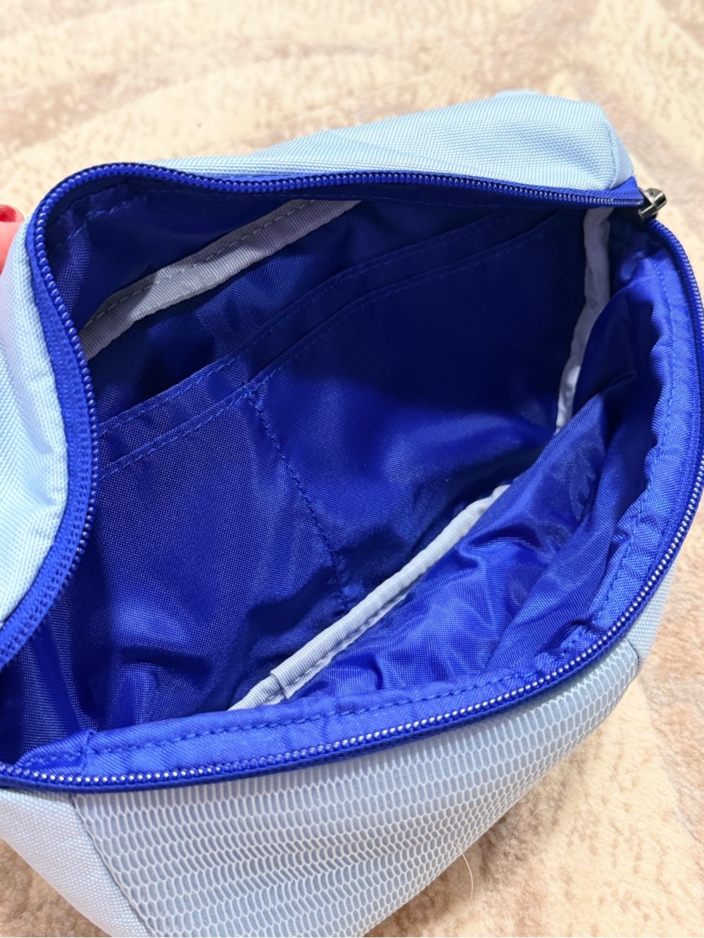 Under Armour Light Blue Waist Pack with Royal Blue Zipper - Picture 3 of 4